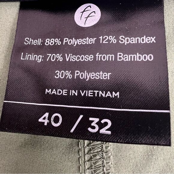 Free Fly Men's Performance Stretch Wicking Tech Chino Nomad Pants 40/32 Green - Picture 6 of 9